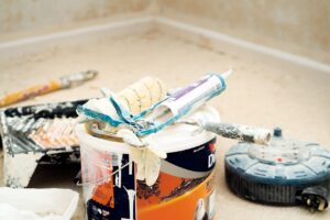 Caulking around doors and windows, home inspector training texas